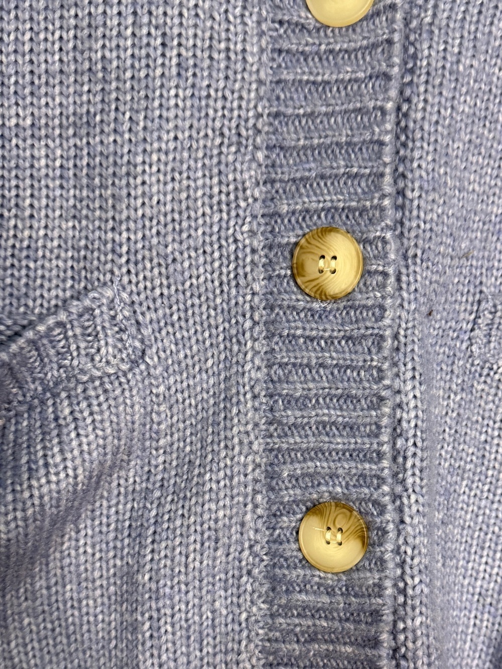Olive + Oak Cozy V-Neck Button Cardigan Sweater - Heather Blue. Sz M. NWT. - Picture 4 of 10